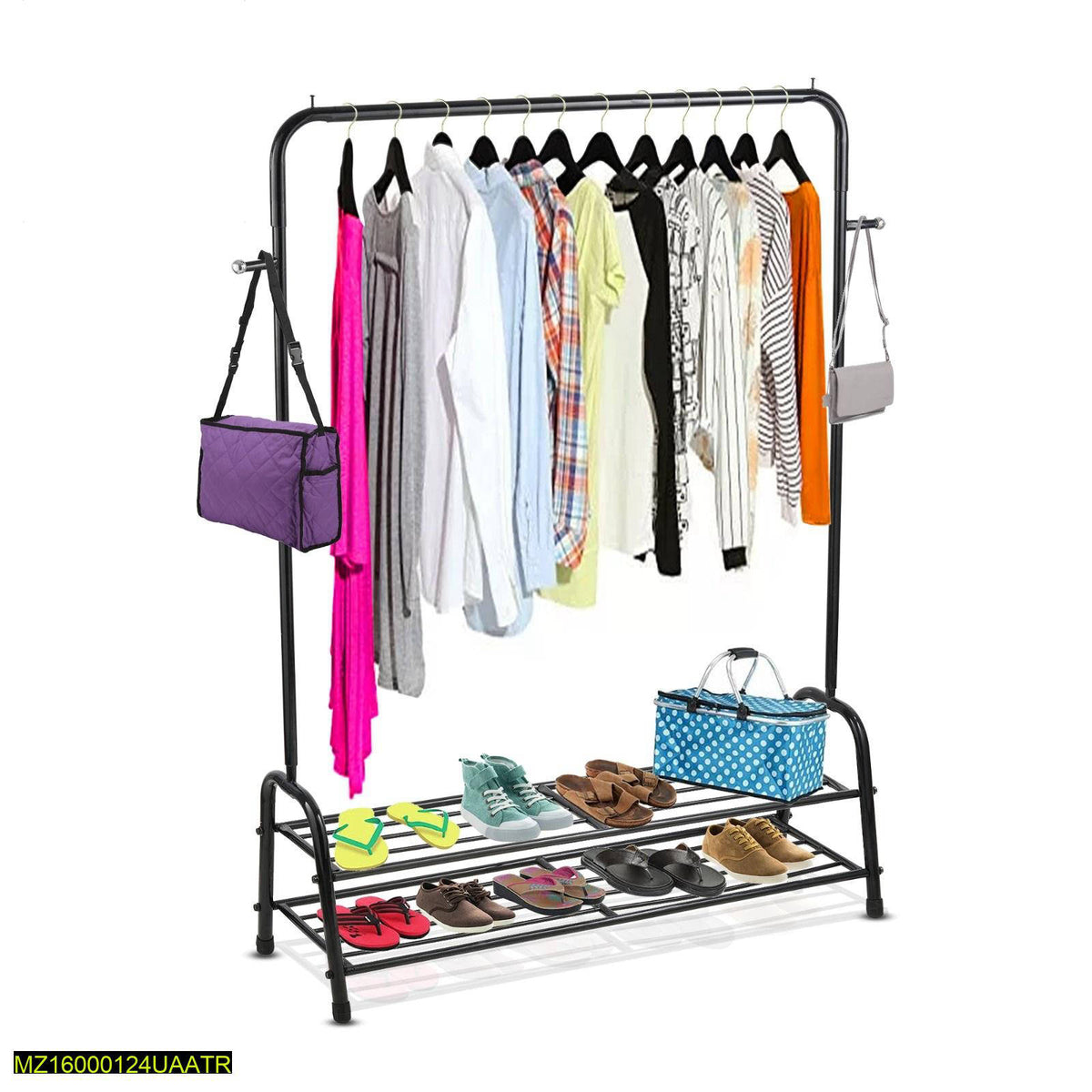 3-in-1 Metal Clothing & Shoe Rack