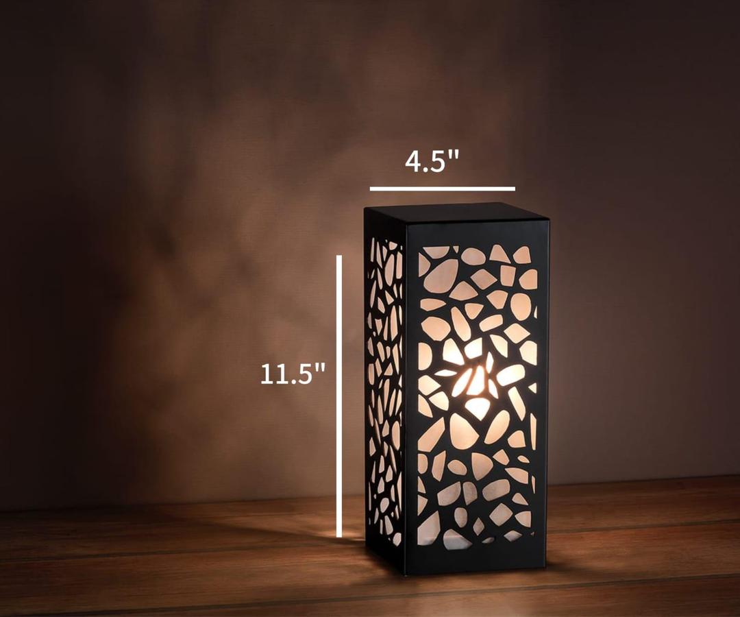 3D Laser-Cut Wooden Night Lamp – Warm Light