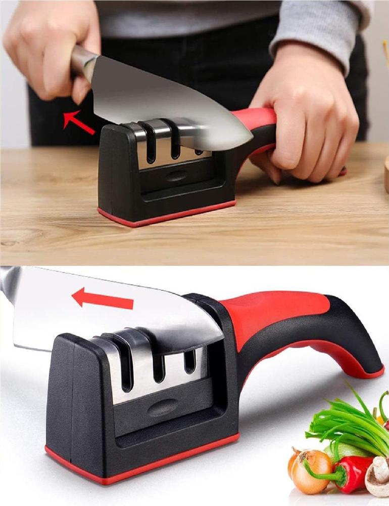3-in-1 Stainless Steel Knife Sharpener