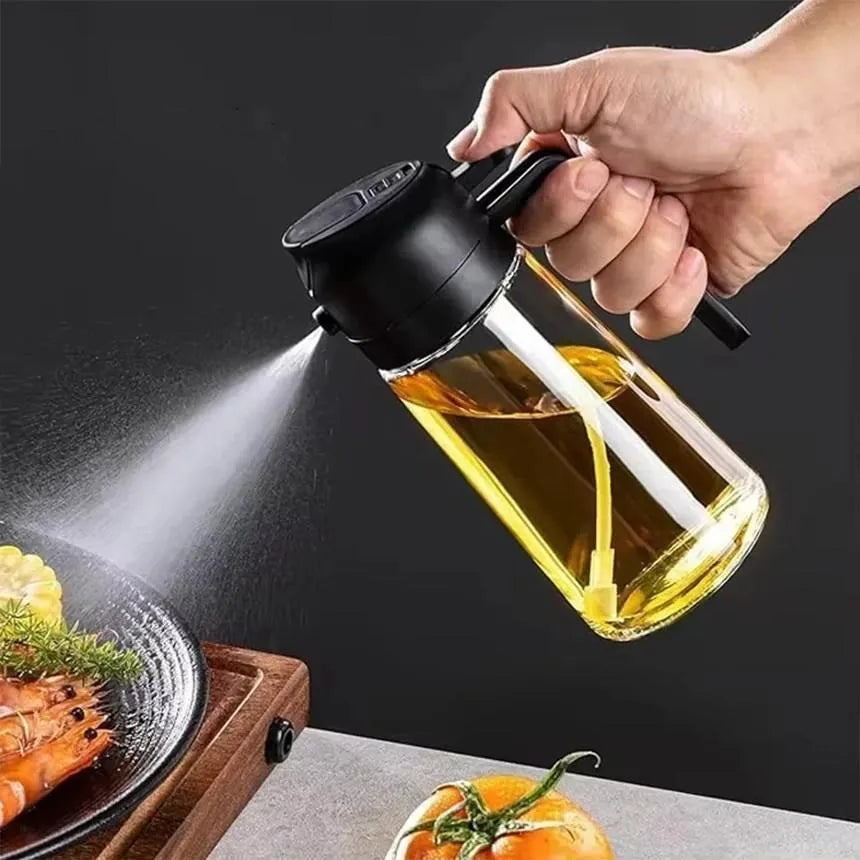 Glass Oil Spray Bottle – Leak Proof Mister for Cooking