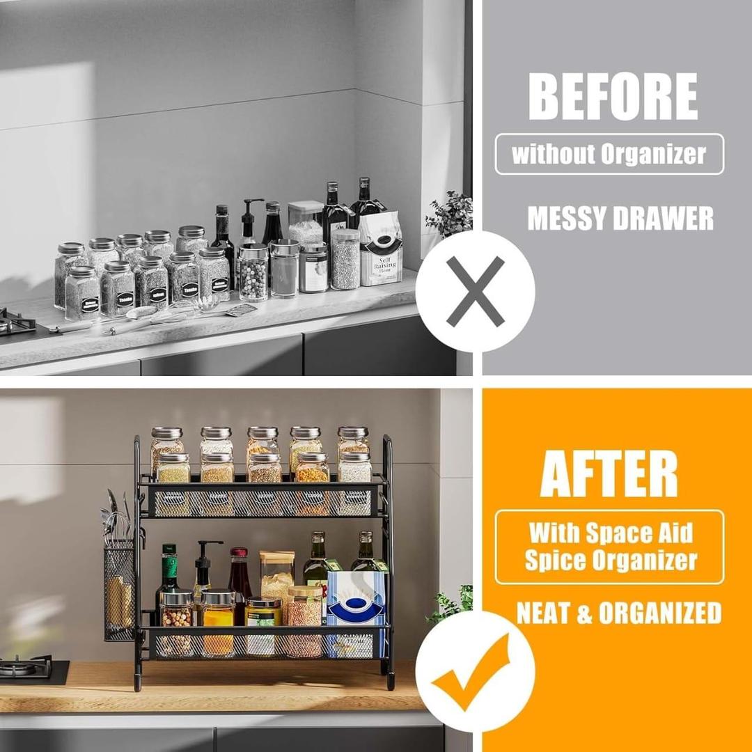 Stainless Steel Kitchen Storage Organizer Rack